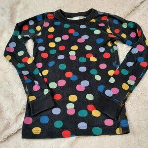 Hanna Andersson Rainbow Polka Dot Long Sleeve Pajama Top Organic Cotton